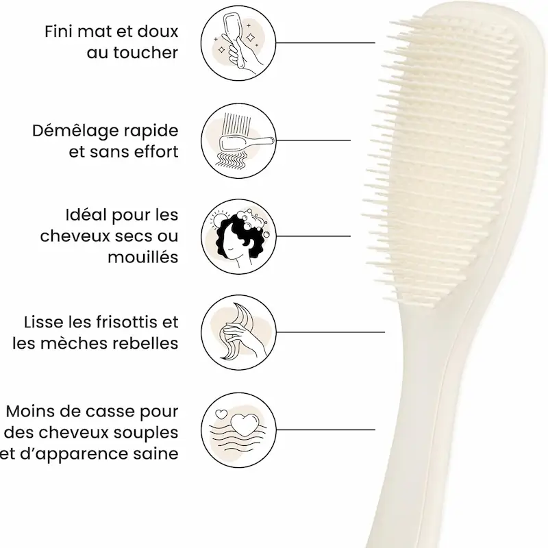 TANGLE TEEZER - BROSSE ULTIMATE DETANGLER MATTE PORCELAIN CREAM