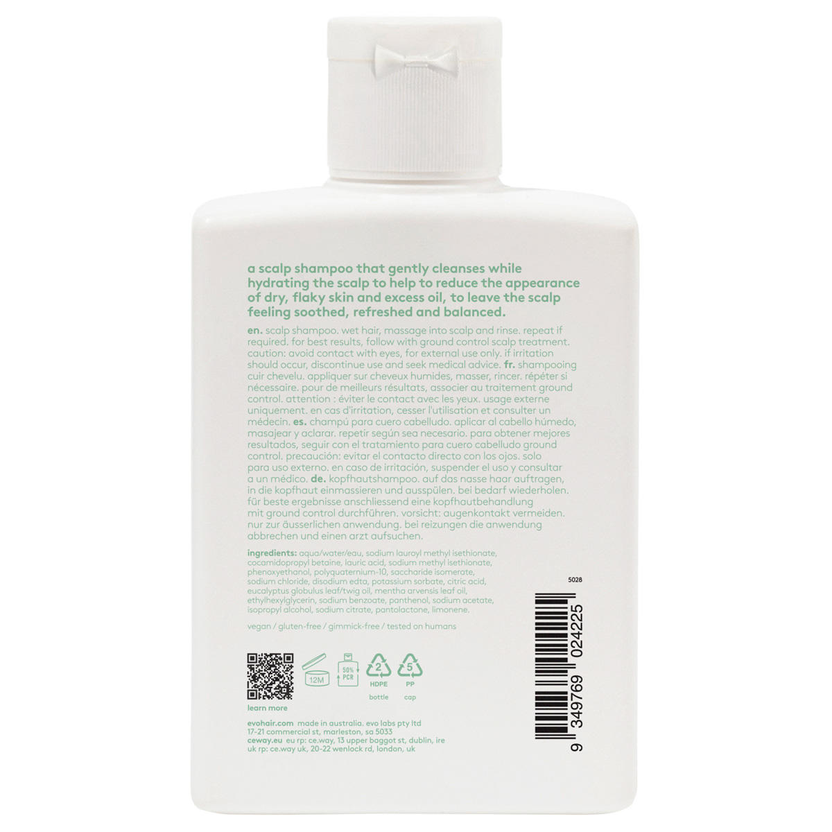 EVO Common Ground Scalp Shampoo 300 ml