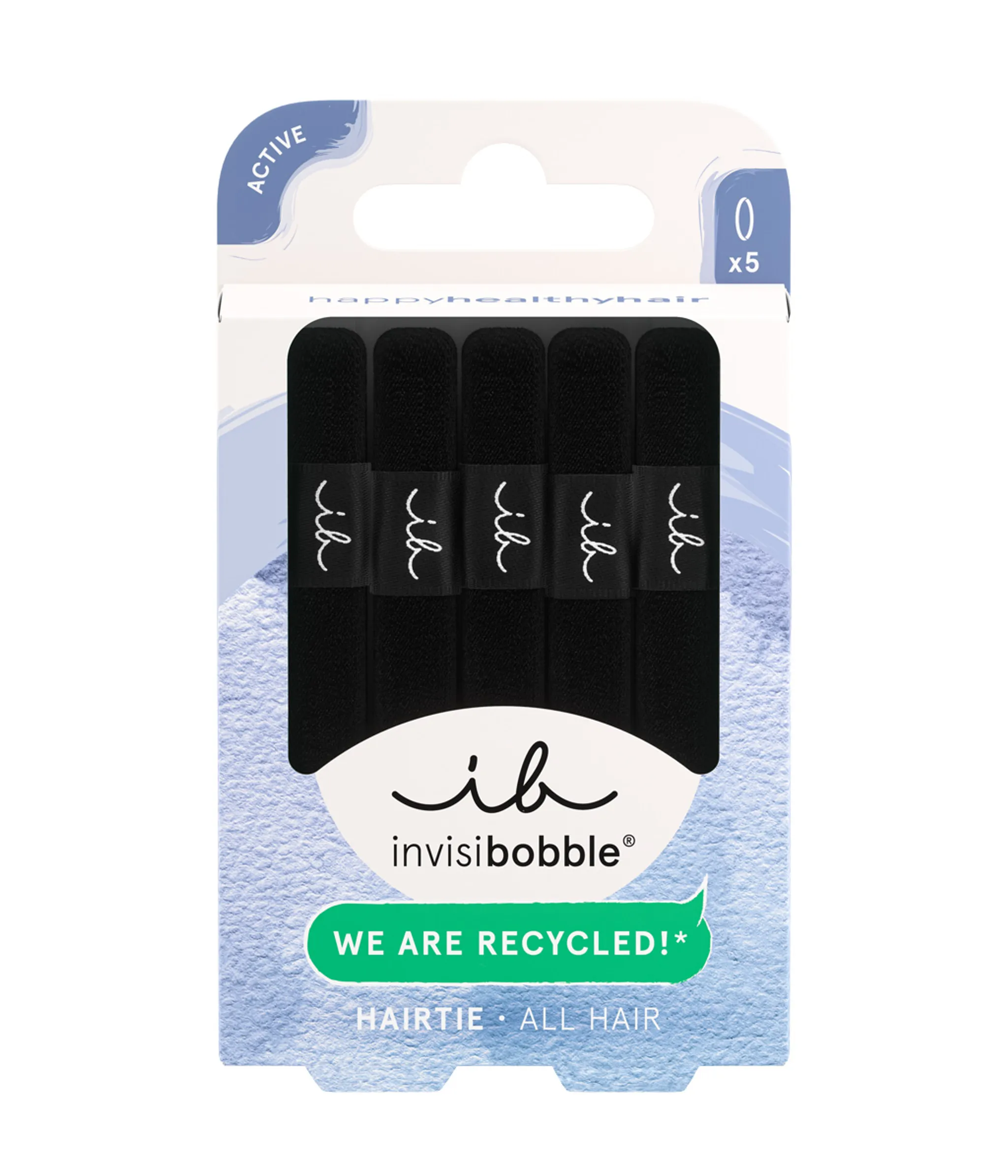 Invisibobble WE ARE RECYCLED! Black 5pc