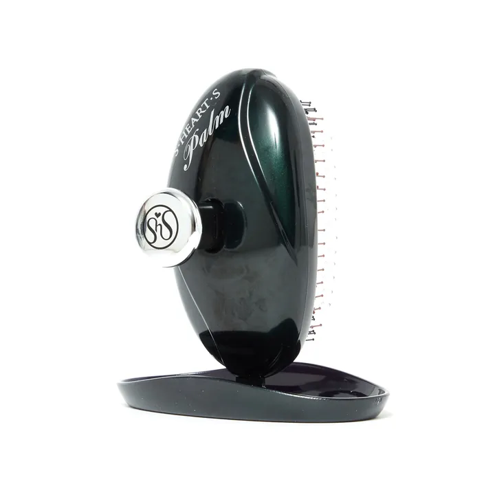 S.HEART.S  Brosse Palm brush pour gommage du cuir chevelu | Noir